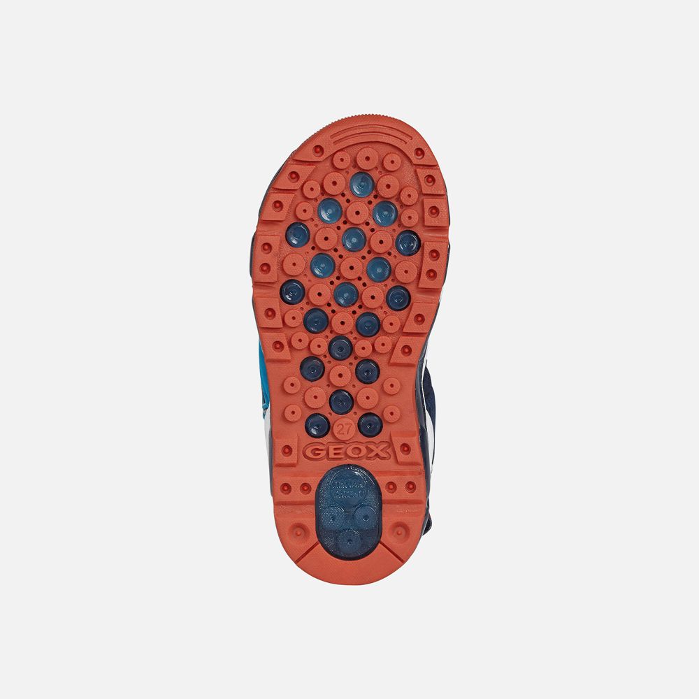 Geox Sandals Navy/Red Android - Geox Boys Shoes - EZIGQK520